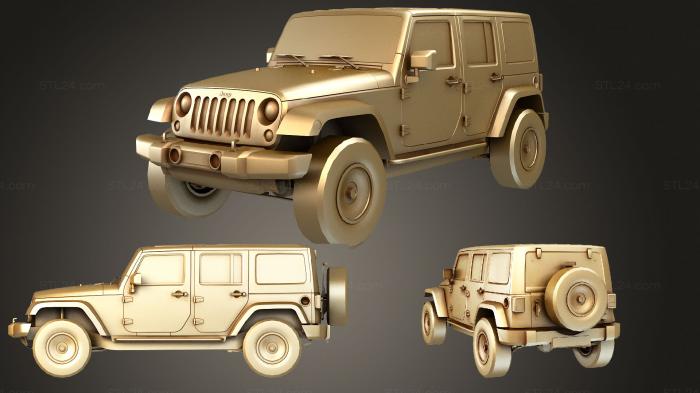 Vehicles (Jeep Rubicon 2012, CARS_2085) 3D models for cnc